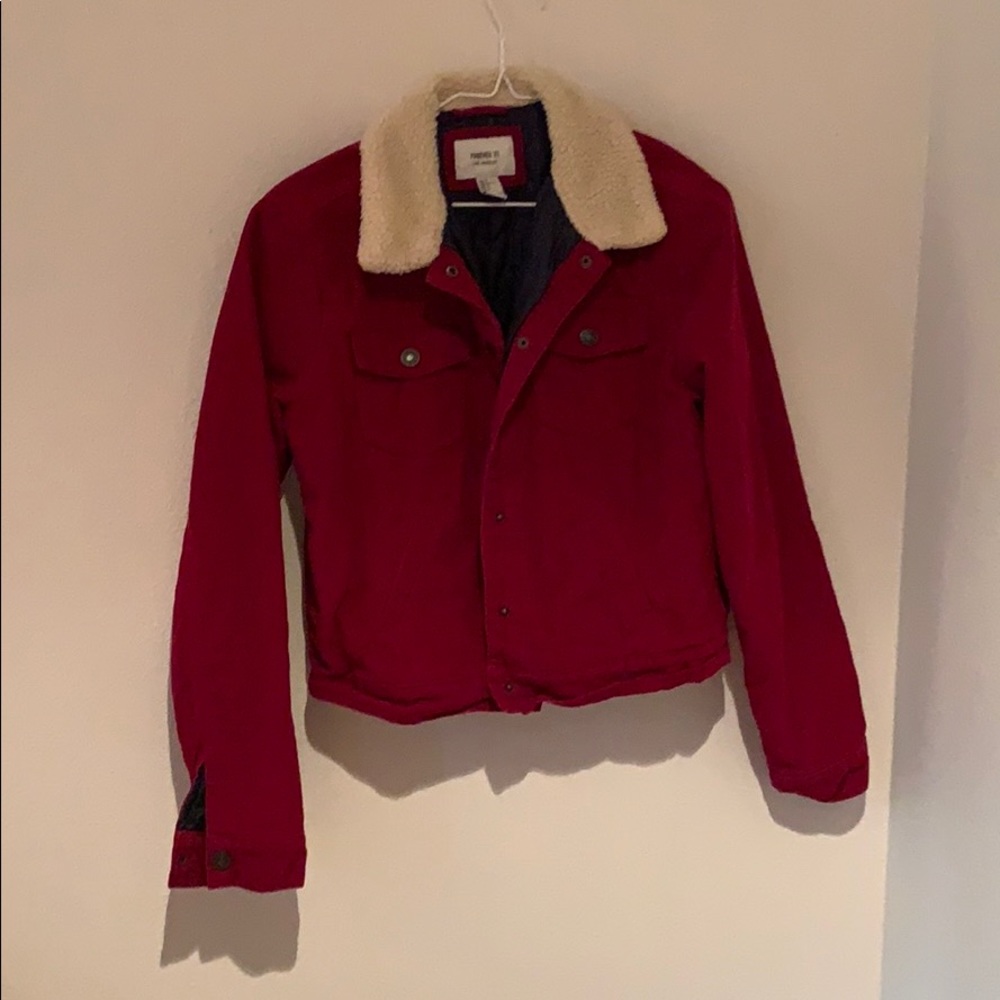 Red forever 21 Corduroy jacket